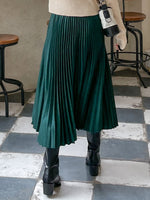 High Waist Pleated Skirt