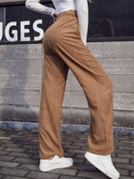 Corduroy High Waisted Wide Leg Pants