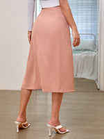 High Waist Cut Out Split Thigh Skirt