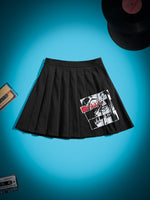 X Aak Altspo Cartoon Figure Graphic Pleated Skirt