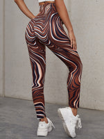 High Waist Marble Print Leggings