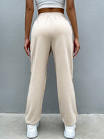 Elastic Waist Seam Detail Sweatpants