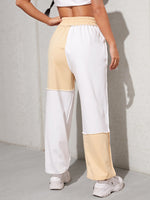 Two Tone Top-stitching Seam Sweatpants