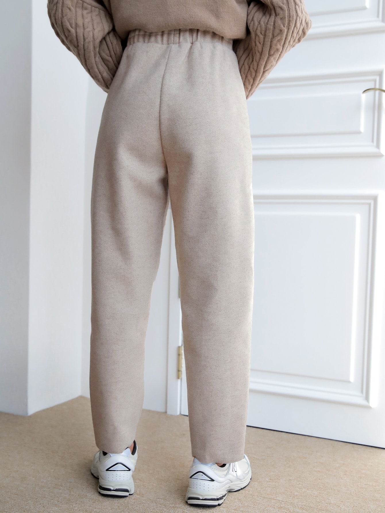 High Waist Seam Detail Pants