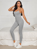 Solid Cami Unitard Jumpsuit