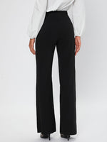 High Waist Belted Flare Leg Pants