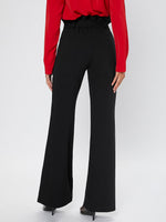 Paperbag Waist Belted Flare Leg Pants