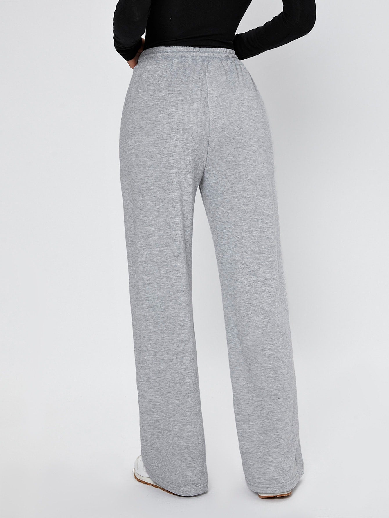 Drawstring Waist Slant Pocket Sweatpants