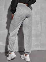 Space Dye Split Zipper Detail Sweatpants