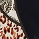 Paisley Raw Hem Long Sleeve Round Neck Asymmetrical Long Plus Size Blouse