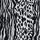 Zebra Stripe Tie Front Long Sleeve Tie Neck Long Plus Size Blouse