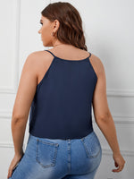 Plus Notch Neck Cami Top