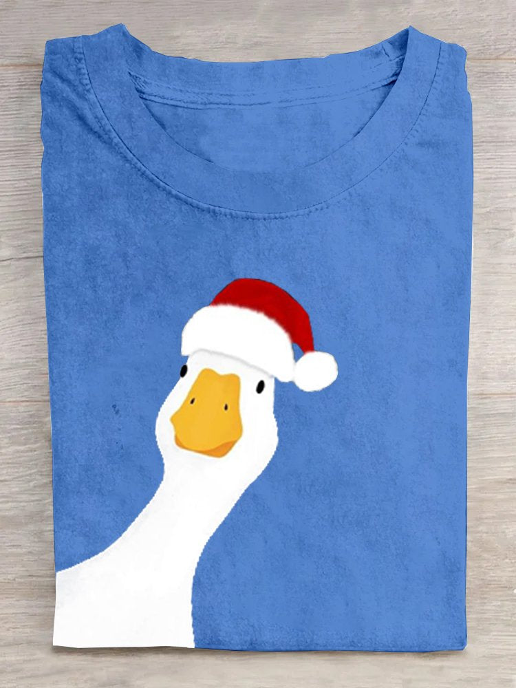 Casual Short Sleeve Crew Neck Animal Loose Regular T-Shirt