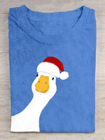 Casual Short Sleeve Crew Neck Animal Loose Regular T-Shirt