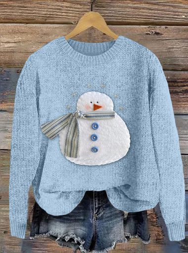 Casual Long Sleeve Crew Neck Animal Regular Sweater
