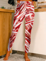 Casual Christmas Candy Tight Long Pants