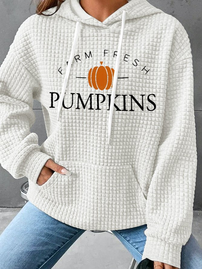 Loose Long Sleeve Hoodie Text Letters Casual Regular Hoodie