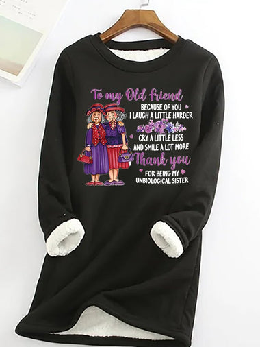 Casual Long Sleeve Crew Neck Text Letters Regular Sweatshirt