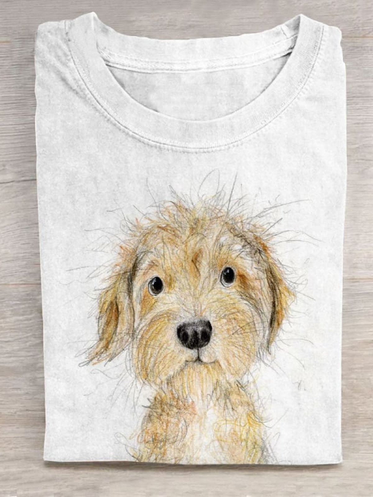 Casual Long Sleeve Crew Neck Animal Loose Regular T-Shirt