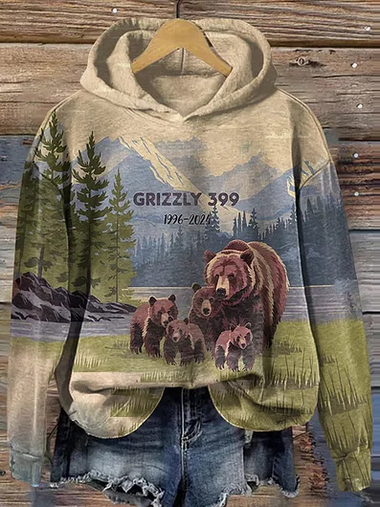 Loose Long Sleeve Hoodie Christmas Casual Regular Sweatshirt