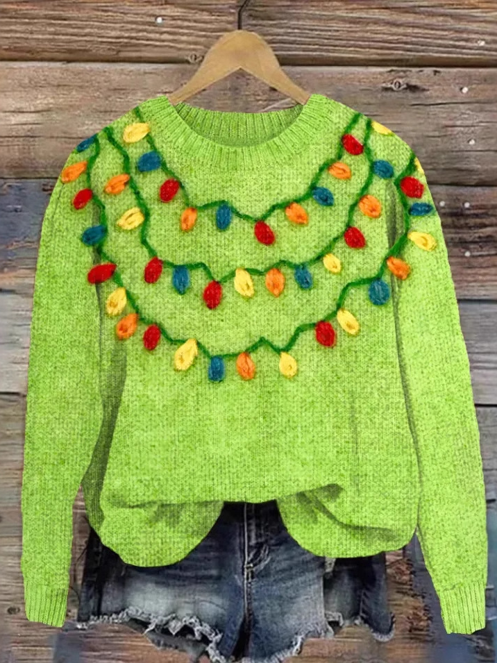 Loose Long Sleeve Crew Neck Floral Casual Regular Sweatshirt