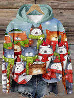 Loose Long Sleeve Hoodie Ethnic Casual Regular Sweatshirt