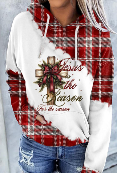 Long Sleeve Hoodie Text Letters Casual Regular Hoodie