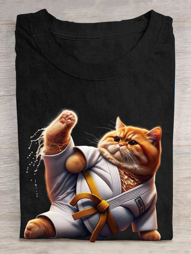 Casual Short Sleeve Crew Neck Animal Loose Regular T-Shirt