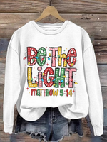 Casual Long Sleeve Crew Neck Christmas Loose Regular Sweatshirt
