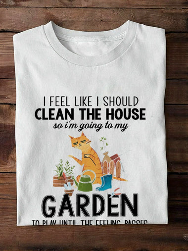 Casual Long Sleeve Crew Neck Cat Loose Regular Sweatshirt