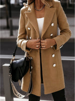 Loose Shawl Collar Long Sleeve Plain Casual Regular Blazers