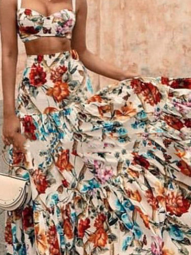 Casual Sleeveless Asymmetrical Plain Loose Maxi Dress