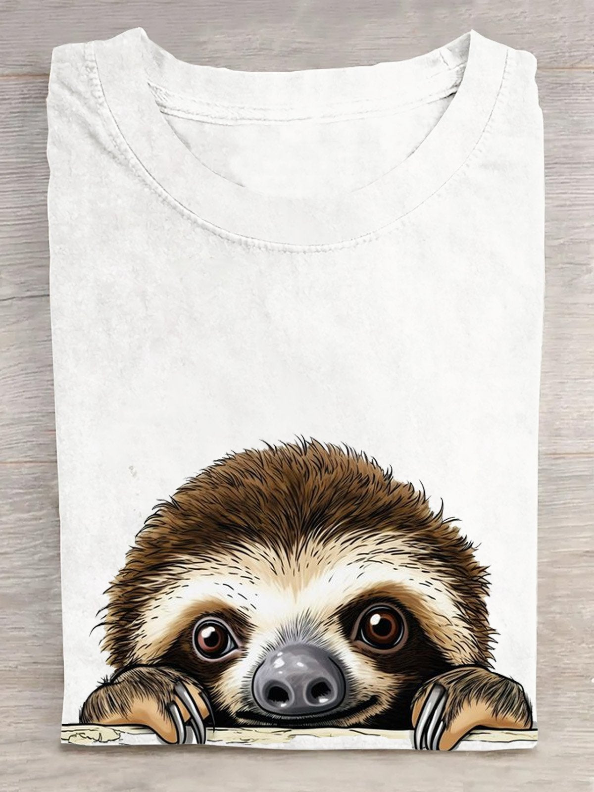 Loose Short Sleeve Crew Neck Animal Casual Regular T-Shirt