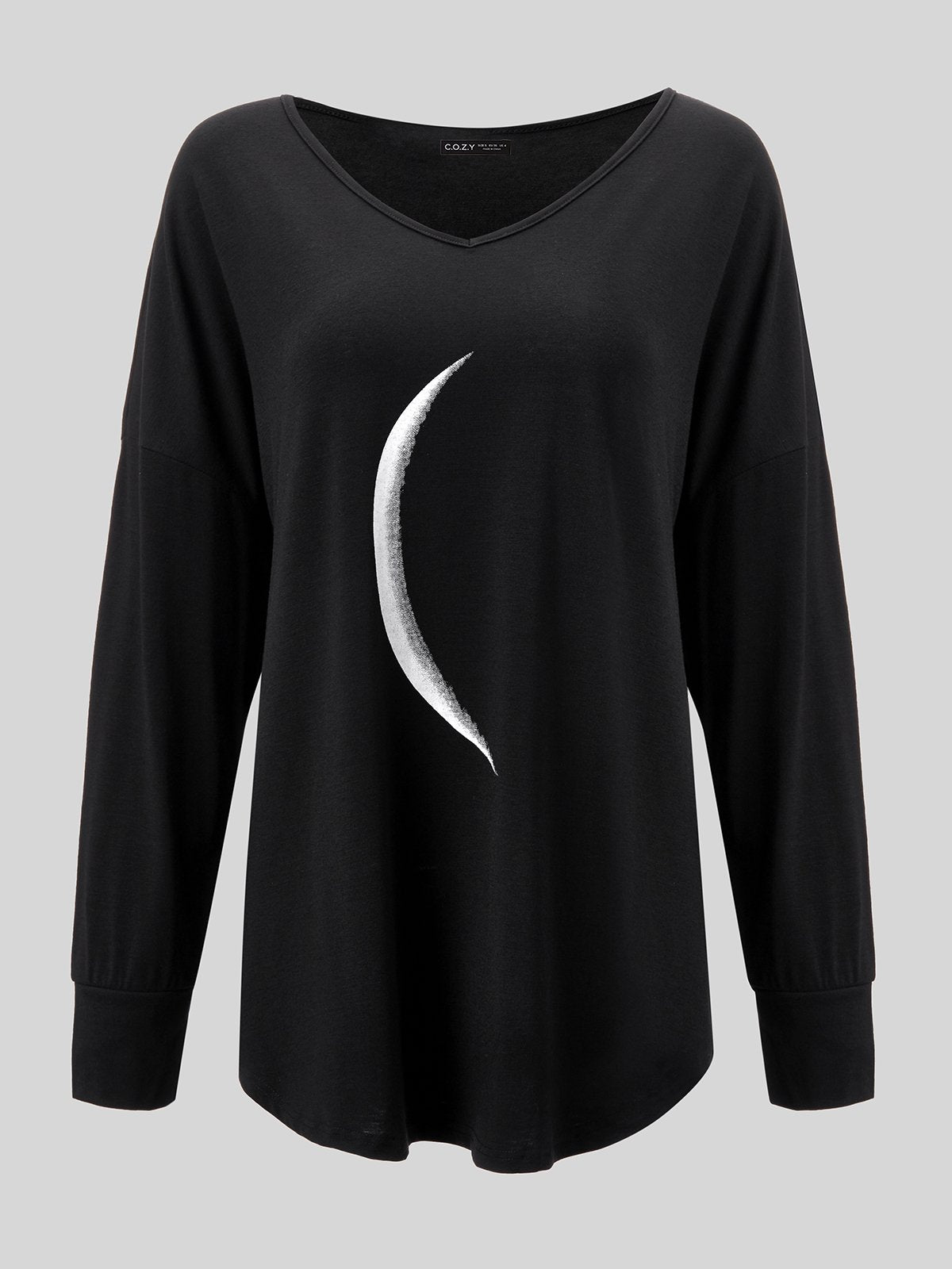 Long Sleeve Crew Neck Plain Casual Regular Shirt