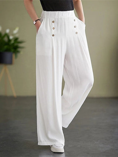 Casual Plain Loose Long Pants