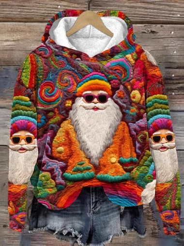 Loose Long Sleeve Hoodie Ethnic Casual Regular Sweatshirt