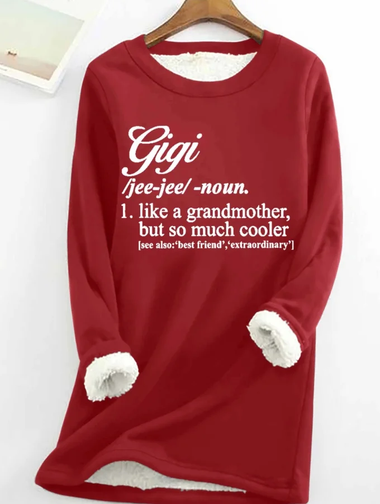 Loose Long Sleeve Crew Neck Christmas Casual Mid-Long Sweatshirt