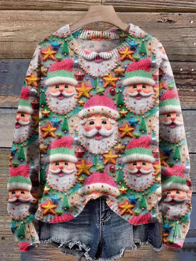 Loose Long Sleeve Crew Neck Animal Casual Regular Sweatshirt