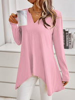 Loose Long Sleeve Crew Neck Floral Casual Regular Blouse