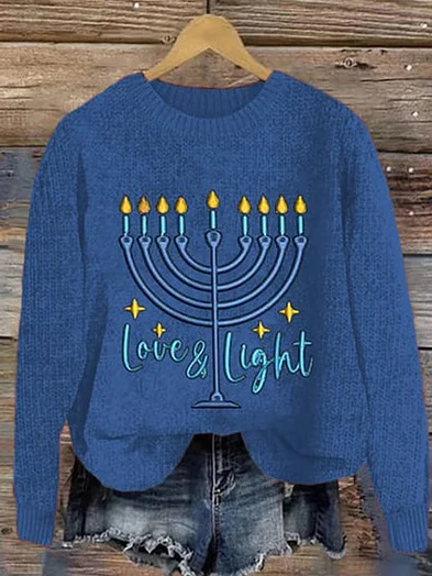 Casual Long Sleeve Crew Neck Christmas Loose Regular Sweatshirt