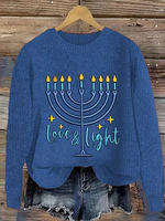 Casual Long Sleeve Crew Neck Christmas Loose Regular Sweatshirt