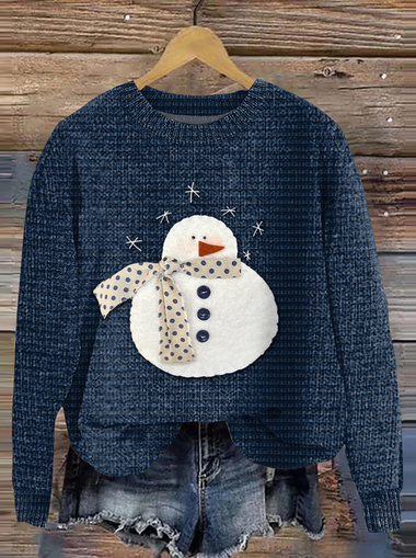 Casual Long Sleeve Crew Neck Animal Regular Sweater