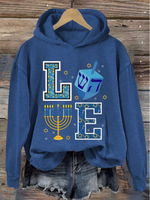Long Sleeve Hoodie Text Letters Casual Regular Hoodie