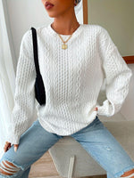 Casual Long Sleeve Crew Neck Plain Loose Regular Sweatshirt