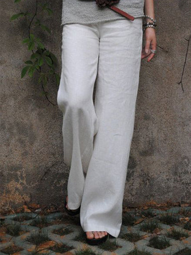 Casual Plain Loose Long Pants