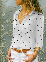 Loose Long Sleeve Shirt Collar Halloween Casual Regular Shirt