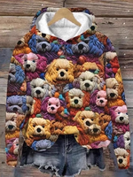 Loose Long Sleeve Hoodie Ethnic Casual Regular Sweatshirt