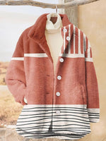 Loose Long Sleeve Animal Casual Regular Jacket
