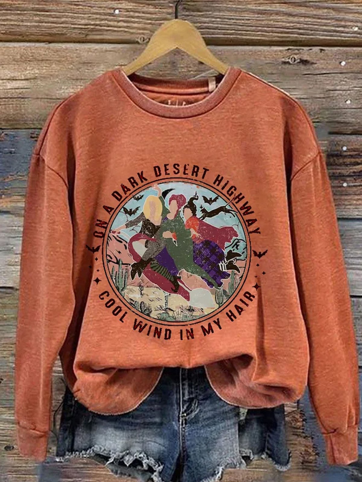 Loose Long Sleeve Crew Neck Halloween Casual Regular Sweatshirt