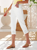 Casual Plain Loose Capris Pants